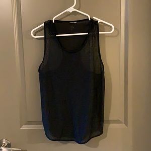 New Zumba Fitness Mesh Tight Tank Top - Black - L